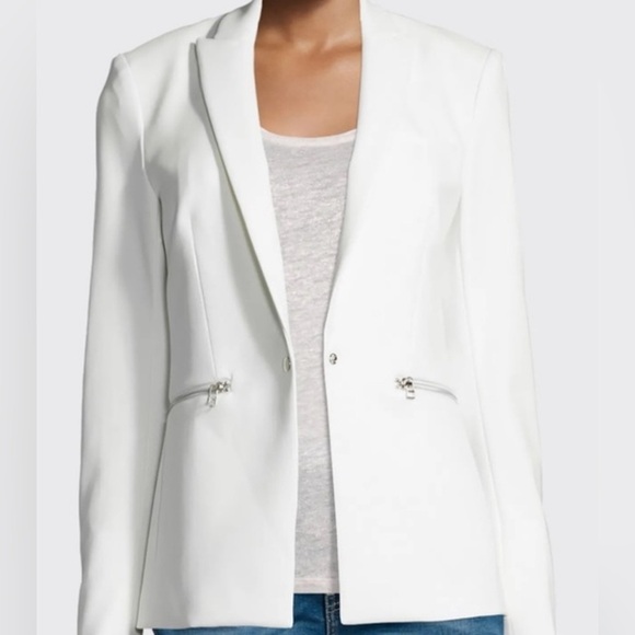 Veronica Beard classic white scuba Dickey jacket blazer NWT - Picture 4 of 13